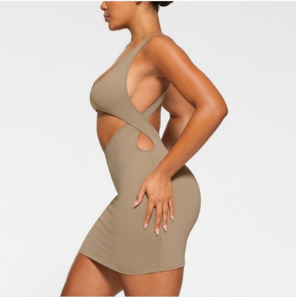 SKIMS Swim Cut Out Tank Dress